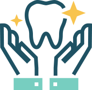 tooth sparkly icon